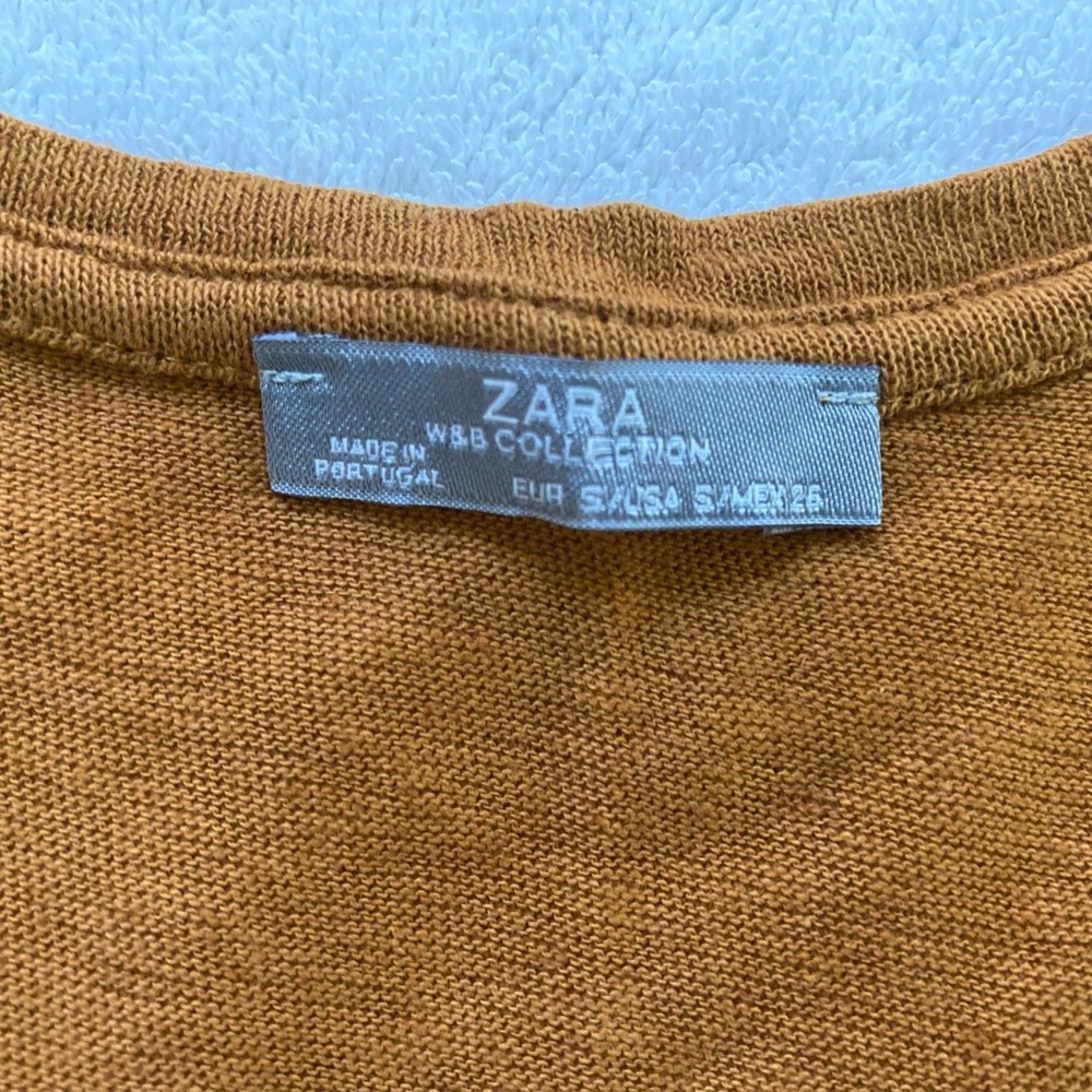Zara Women's Brown Suede Knit Sleeveless‎ Top - Picture 3 of 7